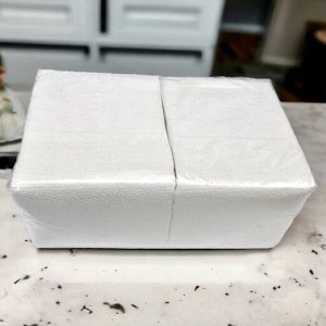 Салфетки  400л. 25х25 1сл. "БИГ ПАК"Белые