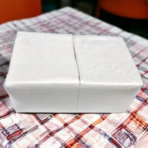 Салфетки  400л. 25х25 1сл. "БИГ ПАК"Белые