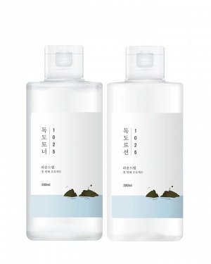 Round Lab1025 Dokdo Toner Lotion Special Set Набор для ухода за кожей тонер/лосьон  200 мл+200 мл