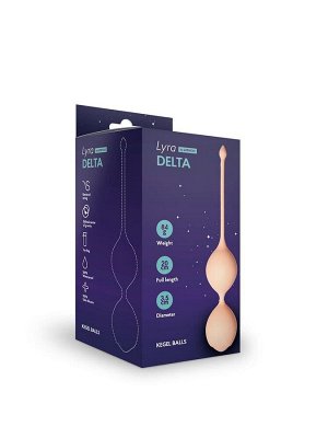 Вагинальные шарики со смещенным центом тяжести Delta цвет бежевый