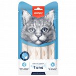 Wanpy Cat Лакомство для кошек &quot;нежное пюре&quot; из тунца 25 шт х14 г