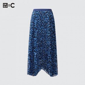 UNIQLO - плиссированная юбка с узором - 65 BLUE