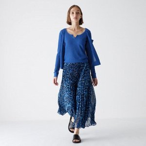 UNIQLO - плиссированная юбка с узором - 65 BLUE