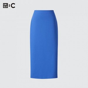 UNIQLO - узкая юбка из креп-джерси (длина 80-84см) - 55 GREEN