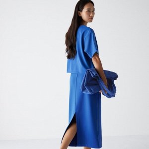 UNIQLO - узкая юбка из креп-джерси (длина 80-84см) - 65 BLUE