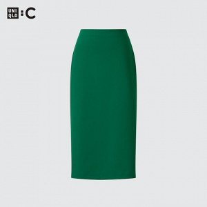 UNIQLO - узкая юбка из креп-джерси (длина 73-77см) - 09 BLACK