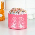 Форма бумажная для кекса, маффинов и кулича &quot;ХВ зайчата&quot; 124х90 мм