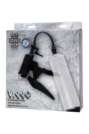 Механическая помпа для пениса Sexus Men Training Viggo, ABS-пластик, черный