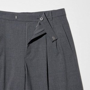 UNIQLO - стильные широкие прямые брюки - 32 BEIGE