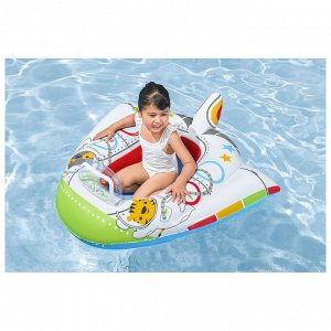 Лодочка для плавания Bestway, надувная, 104x99 см, детская, со звуком, от 3 лет, 34178