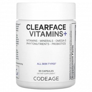 Codeage, Clearface Vitamins+, 90 капсул