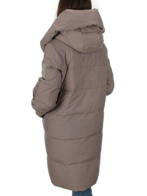 2098 DK.BEIGE Пальто зимнее женское (200 гр .холлофайбер)