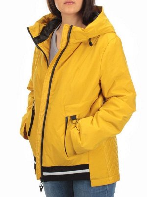 H9270 YELLOW Куртка демисезонная женская (100 гр. синтепон)