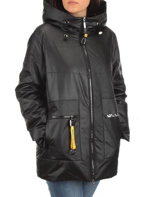 BM-1055 BLACK Куртка демисезонная женская (100 гр. синтепон)