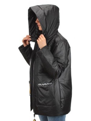BM-1055 BLACK Куртка демисезонная женская (100 гр. синтепон)
