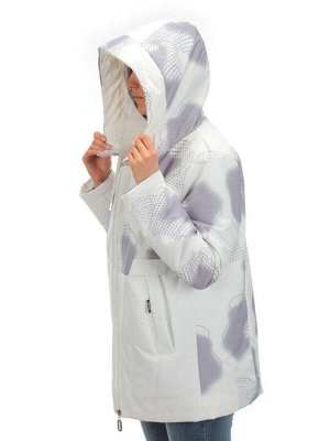 M8534 WHITE Куртка демисезонная женская (100 гр. синтепон) Maria