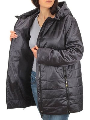 BM-1058 DK. GRAY Куртка демисезонная женская АЛИСА (100 гр. синтепон)