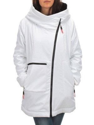 BM-187 WHITE Куртка демисезонная женская АЛИСА (100 гр. синтепон)