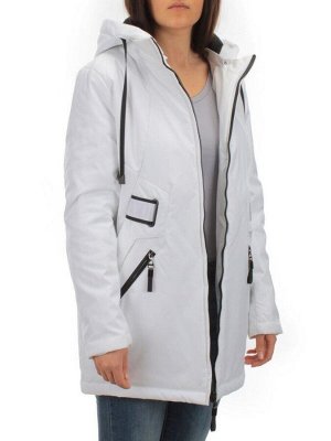 BM-511 WHITE Куртка демисезонная женская АЛИСА (100 гр. синтепон)