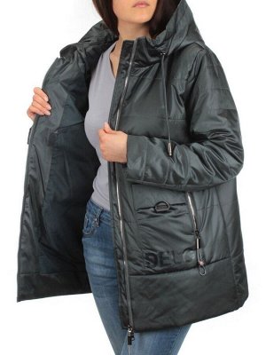 BM-1100 DK. GREEN Куртка демисезонная женская АЛИСА (100 гр. синтепон)