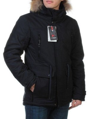 8805 Куртка Аляска мужская зимняя (искусственный мех, натуральный мех енота)