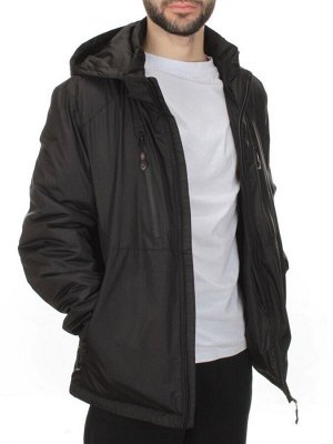 DY892 BLACK Куртка мужская демисезонная (100 гр. холлофайбер)