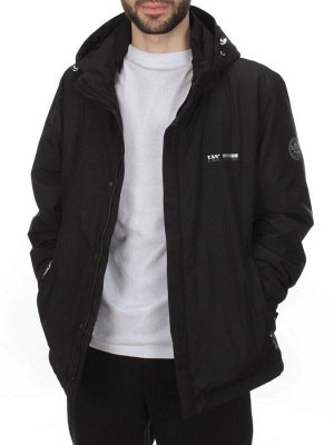 DY889 BLACK Куртка мужская демисезонная (100 гр. холлофайбер)