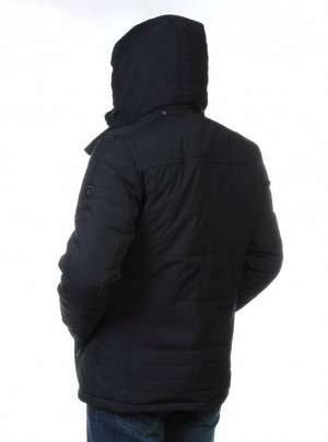 6430 INK BLUE Куртка мужская зимняя с капюшоном (200 гр. синтепон)
