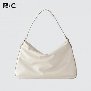 UNIQLO - стильная кожаная сумка - 01 OFF WHITE