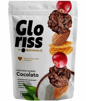 Конфеты глазированные Gloriss "Cocolato" Кокос, Вафля, Миндаль, Клюква 180 гр