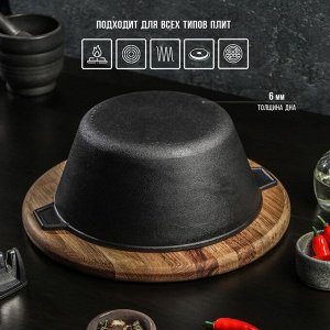 Кастрюля Magma, 2.5 л, d=22.5 см, h=10 см, литая, чугун