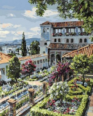 "Сады Гранады" живопись на холсте 40*50см