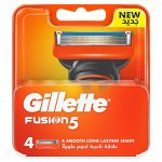 Сменные кассеты для бритья Gillette Fusion5, 4 шт