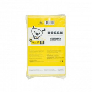 Одноразовые гелевые пеленки для домашних животных "DOGGIE", 60см х 90см (10 шт), 1/16