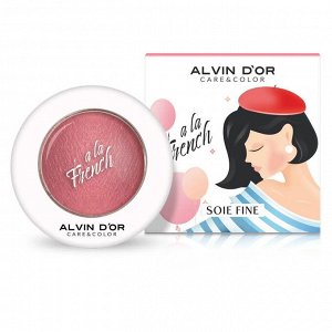 ALVIN D'OR ALF-15 Запечённые румяна для лица Soie Fine (тон 03 peach rose) НОВИНКА!
