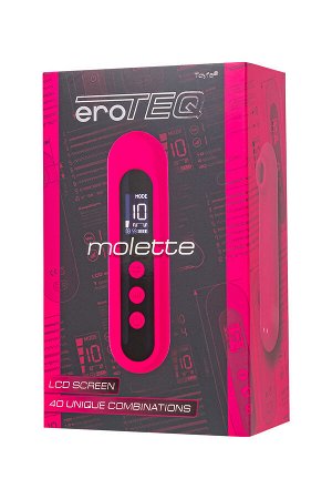 Вакуум-волновой стимулятор eroTEQ by TOYFA Molette, силикон, розовый, 13 см