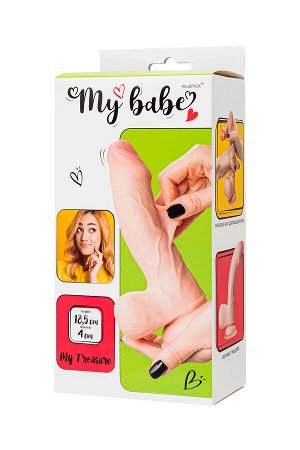 Реалистичный фаллоимитатор My Babe by RealStick My Treasure, TPE, телесный, 18,5 см