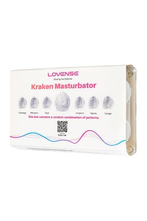 Набор мастурбаторов нереалистичных LOVENSE Kraken, TPE ,белый, 6,2 см