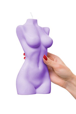 Интерьерная свеча Pecado BDSM «женский торс» фиолетовая, 850 гр.