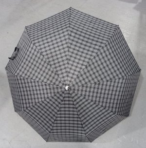 Зонт мужской автомат Клетка цвет Антрацитово-серый