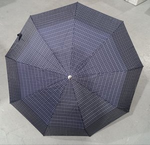 Зонт мужской автомат Клетка цвет Синий