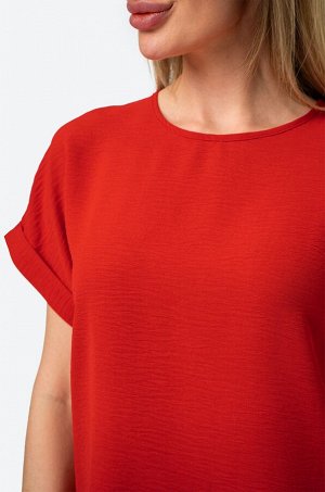 Happy Fox Женская летняя блузка из ткани-жатка
