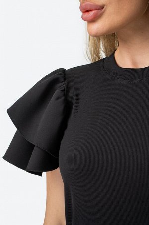 Женская нарядная блузка с коротким рукавом