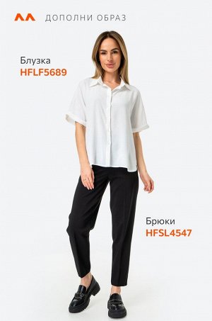 Женская рубашка с коротким рукавом из ткани-жатка Happyfox