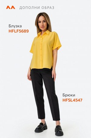 Женская рубашка с коротким рукавом из ткани-жатка Happyfox