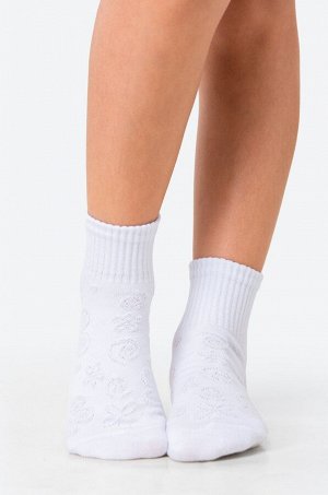 Носки для девочки с ажурным рисунком 2 пары