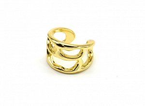 Серьга-кафф 13*9мм, цв.золотистый, 1 штука
