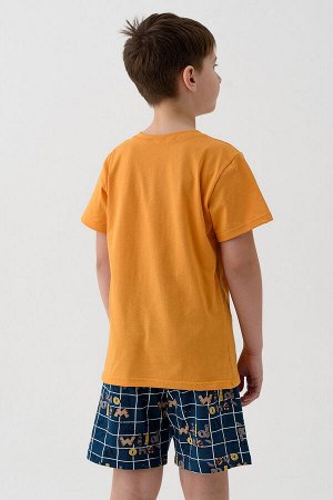 Пижама РЫЧАЛКИН (футболка и шорты) цвет Горчичный