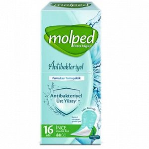 Прокладки ежедневные MOLPED Antibac, 16шт