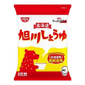 Лапша быстрого приготовления с соевым соусом Асахикава Nissin, пачка 88 г